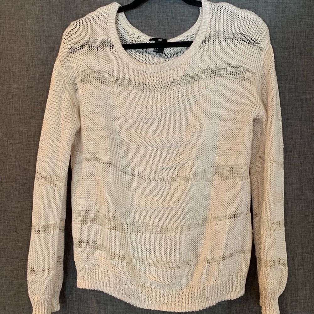 H&M cream sweater